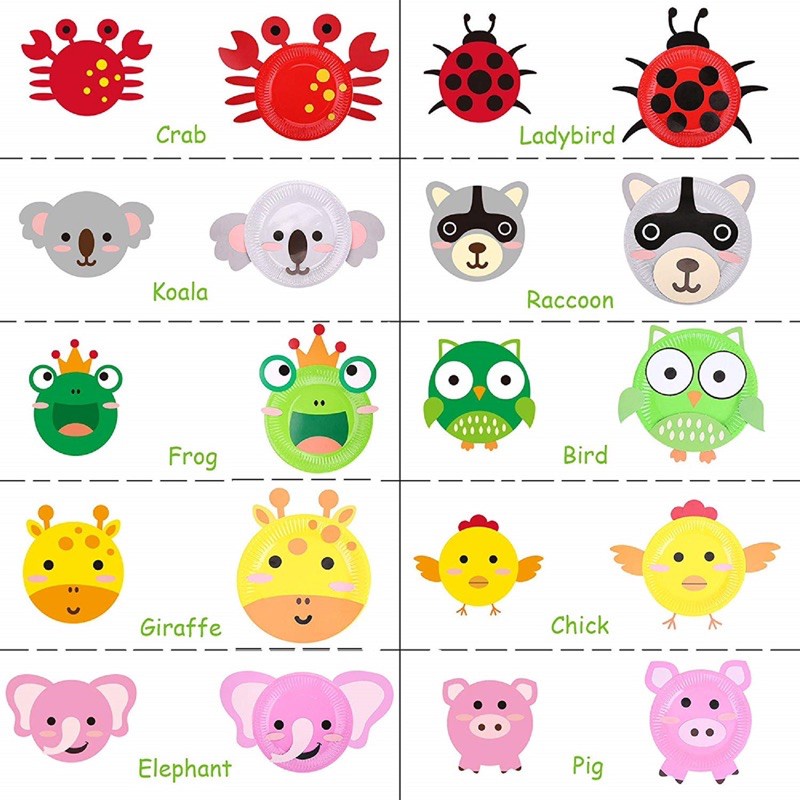 

Mobee Animal Paper Plate DIY Craft