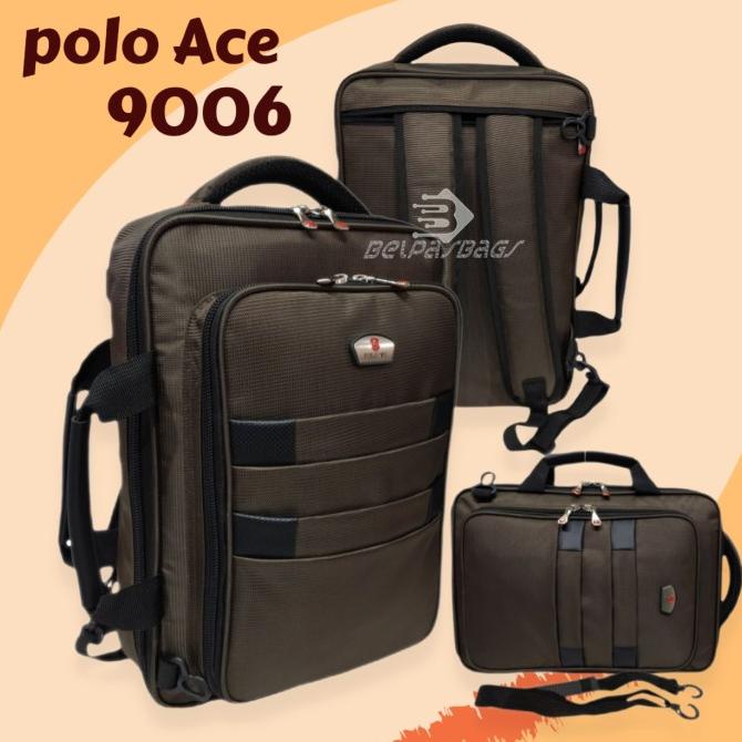 Tas kantor pria/ tas laptop selempang multi fungsi 3 in polo ace