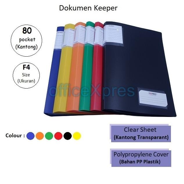 

.........] Map Plastik / Clear Holder /File Dokumen Keeper F4 Folio 80 100 Lembar