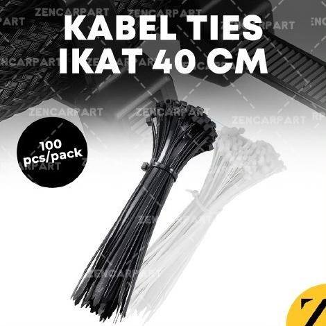 

:<:<:<:<] kabel ties 40cm Putih 400mm kabel tis 40 cm isi 100