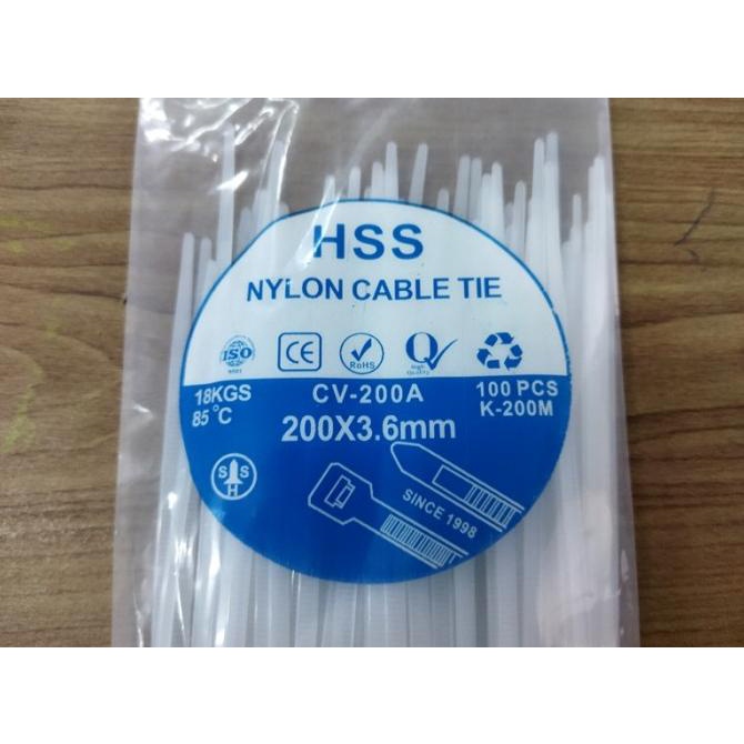 

populer] Kabel Ties / Cable Ties/ Kabel Tis 20CM CV200A 200 x 3,6