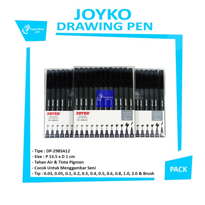 

Joyko Drawing Pen Dp - 298Sa 12 - [ Set ] Terbaru