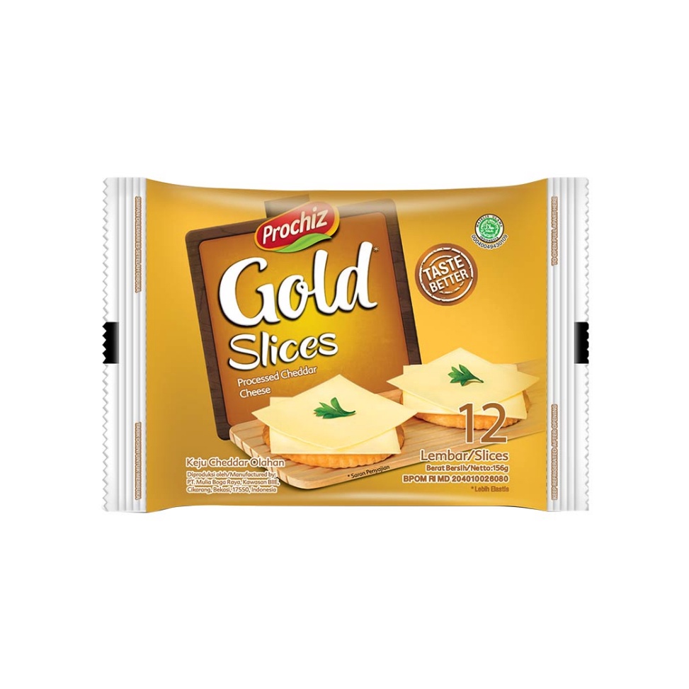 

DRQB2256 Keju Prochiz Gold SLICE isi 12 Lembar MURAH