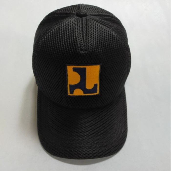 Topi Topi Hitam Logo PUPR (Bahan Double Mesh)(G7O2) Topi Distro Pria Original Terbaru Bermerek REAL 
