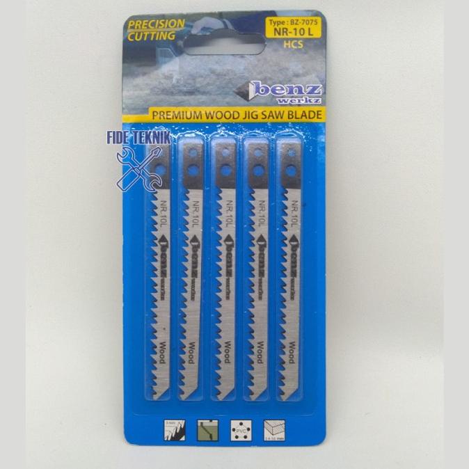 ((((()paling dicari] Mata Gergaji Jig Saw Jigsaw Blade kayu No.10 Long panjang Benz