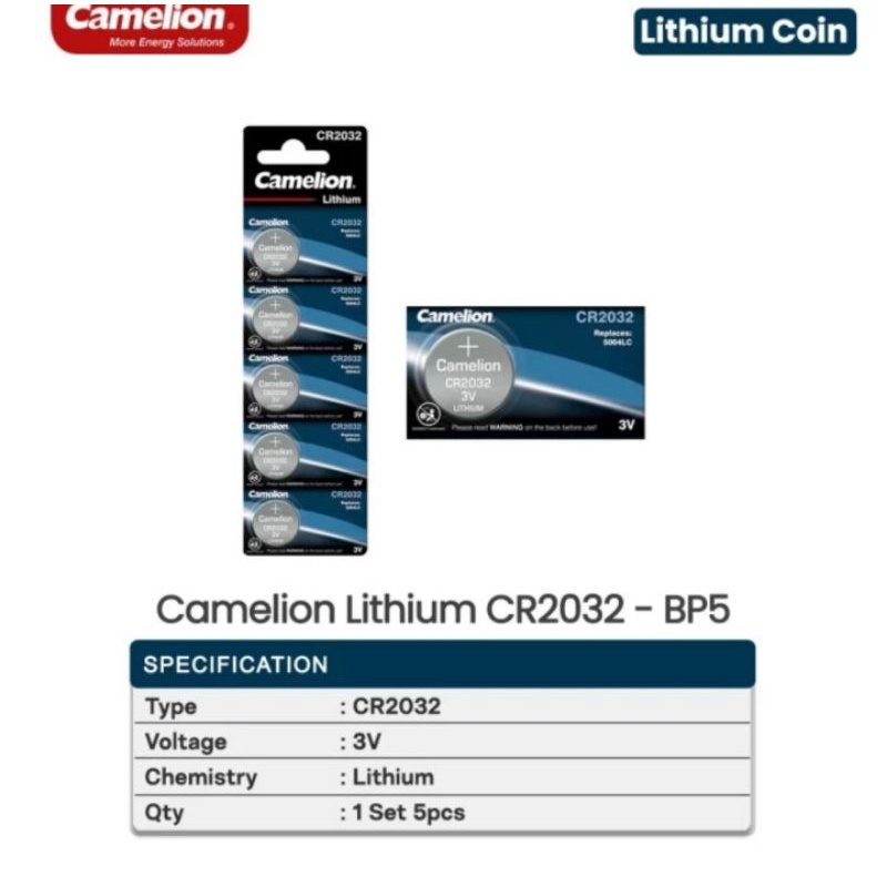 BATERAI CAMELION CR-2032/3V LITHIUM ORIGINAL