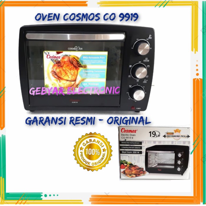 Oven Listrik Cosmos Co 9919 Low Watt 19Liter Original