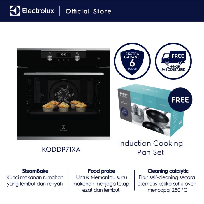 OVEN TANAM LISTRIK ELECTROLUX KODDP71XA