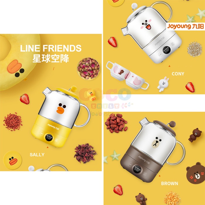 Joyoung Sally Brown Cony Health Pot Tea Kettle Multi-Function