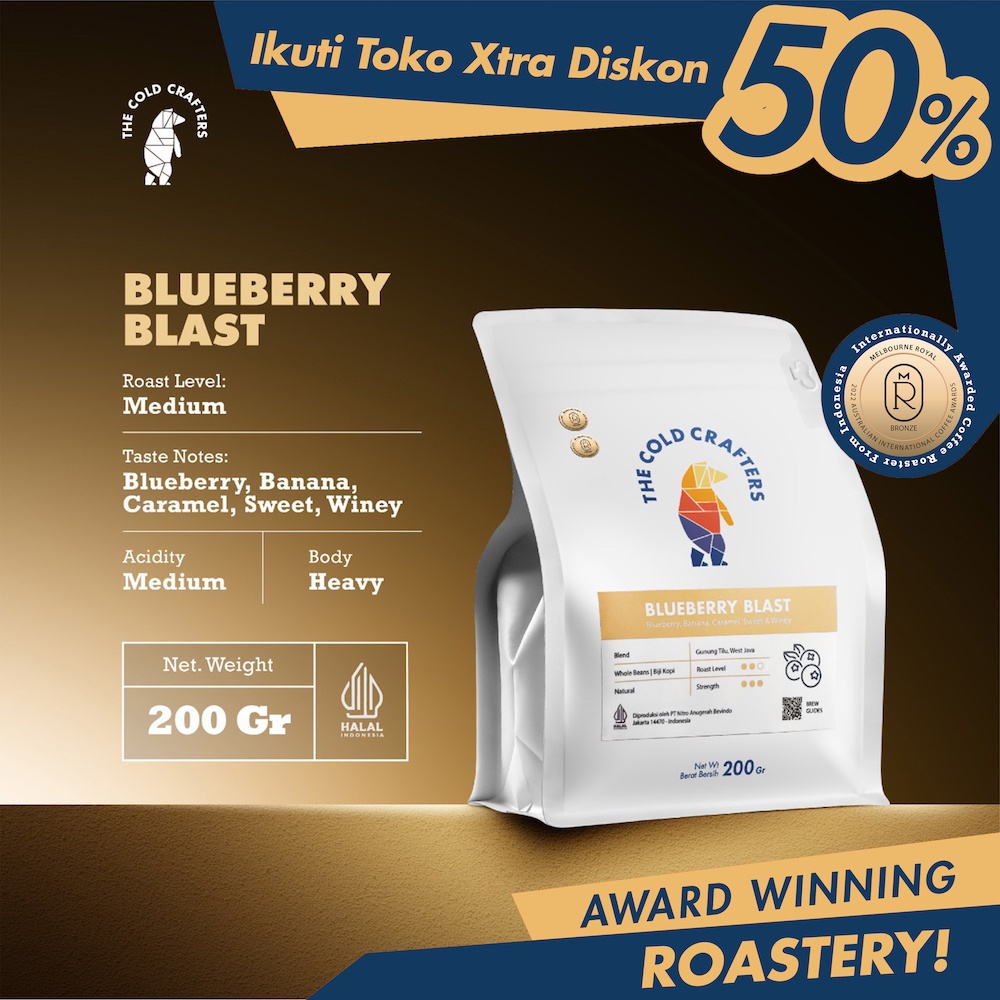 

The Cold Crafters - Blueberry Blast Natural Anaerob Arabica Coffee Arabika Biji Kopi Bubuk