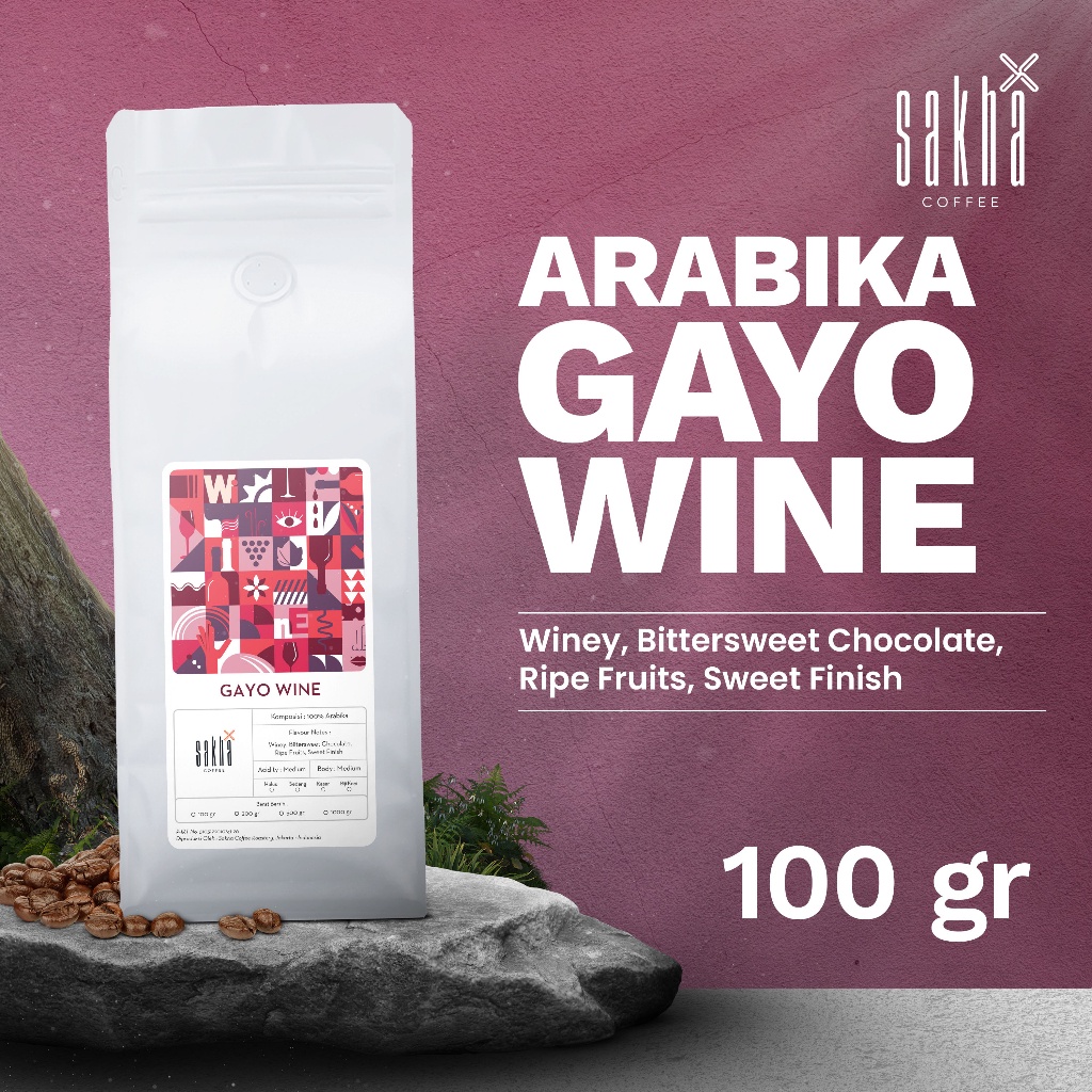 

Kopi Arabika Gayo Wine Arabica Specialty Coffee Roast Beans Manual Brew 100 Gram Biji Bubuk