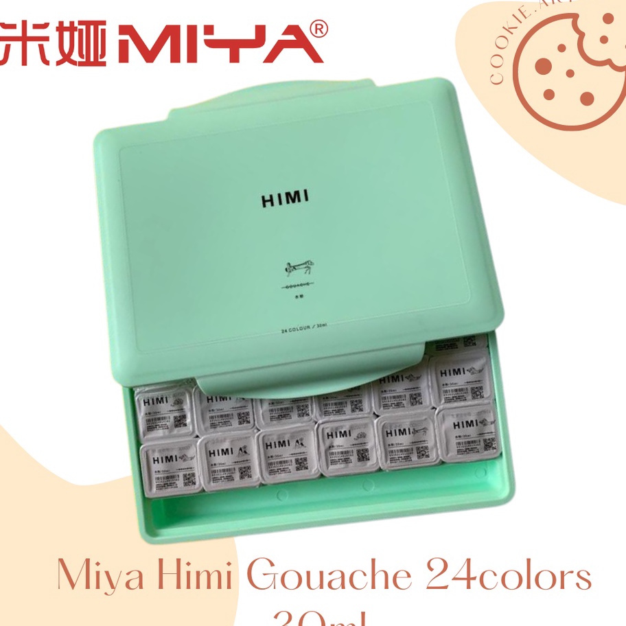 

DNE235 Miya Himi Gouache Paint Cat Set 24 Colors x 30ml <<>>