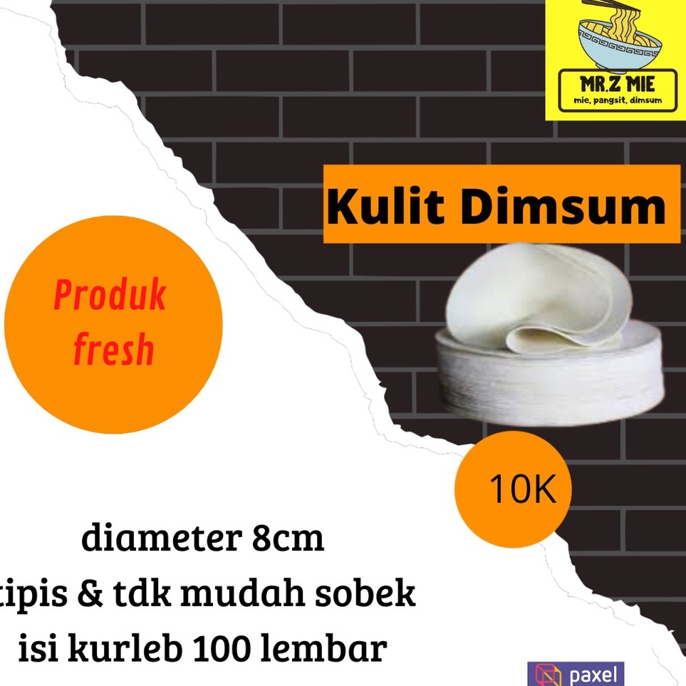 

GYKL6126 Kulit Dimsum/Siomay/gyoza diameter 8cm isi kurleb 100pcs