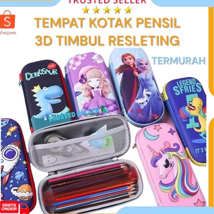

HWXB4894 TEMPAT KOTAK PENSIL ANAK COWOK CEWEK 3D EMPUK TIMBUL KUALITAS DIJAMIN BAGUS BAHAN EVA LAKI LAKI PEREMPUAN SD SMP TK KANTOR