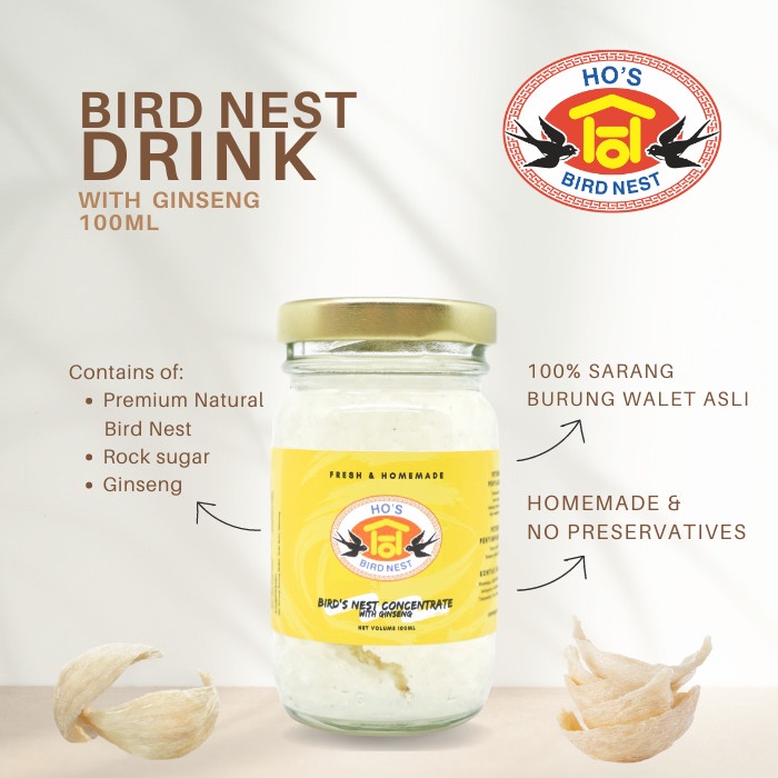 

Minuman Sarang Burung Walet dengan Ginseng / Goji Berry / Gula Batu