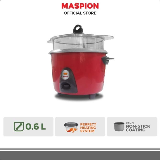 Maspion Rice Cooker Magic Com 0,6 Liter Mrc 0619 Pl Donadelwyntaolshop