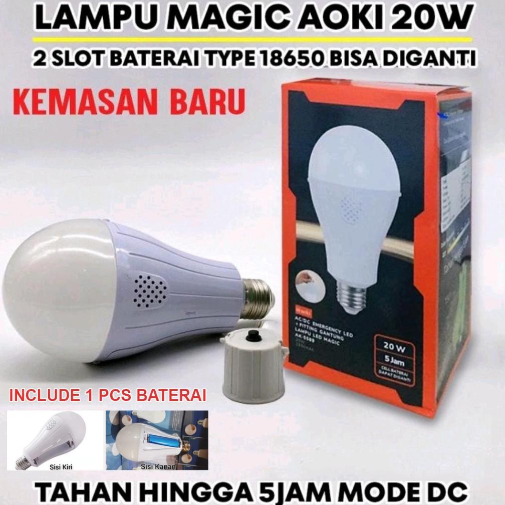 Viral Aoki Lampu Magic Ajaib Emergency Darurat Ac Dc Baterai Bisa Dilepas