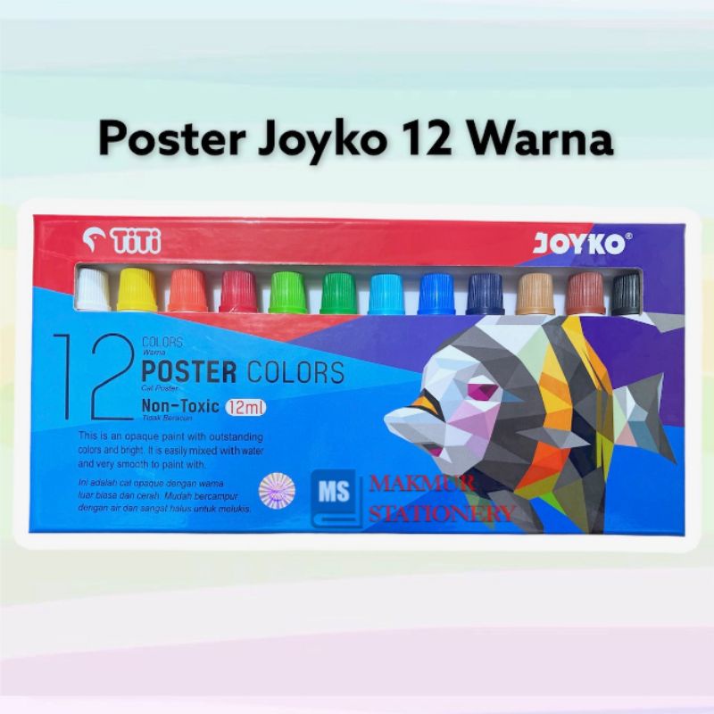 

Poster Color Cat Poster Joyko Titi Poc-12Ml-12 Warna Colors