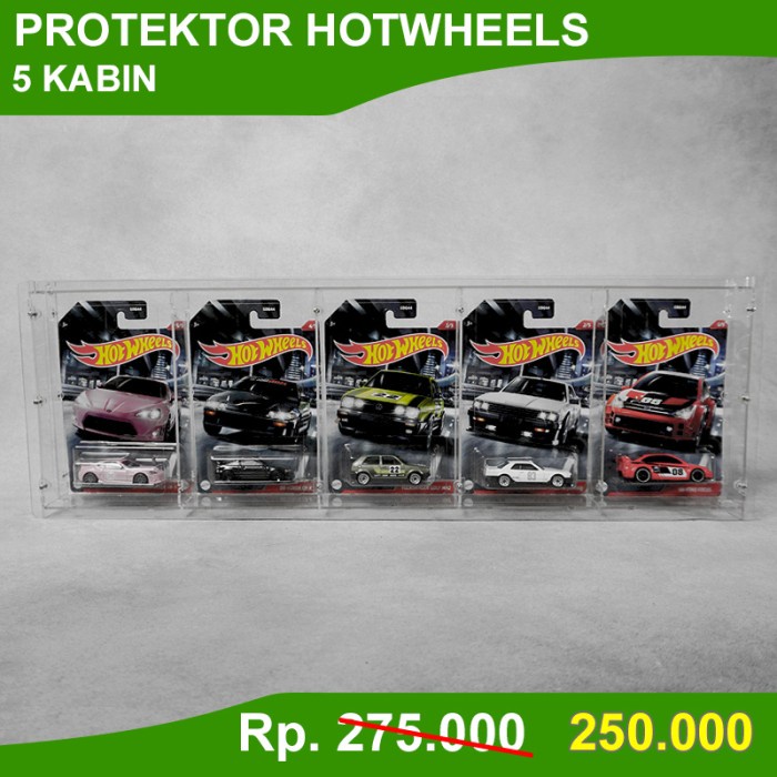 Terlaris Display Protector Akrilik Hotwheels / Blister Protector Hotwheels Regu