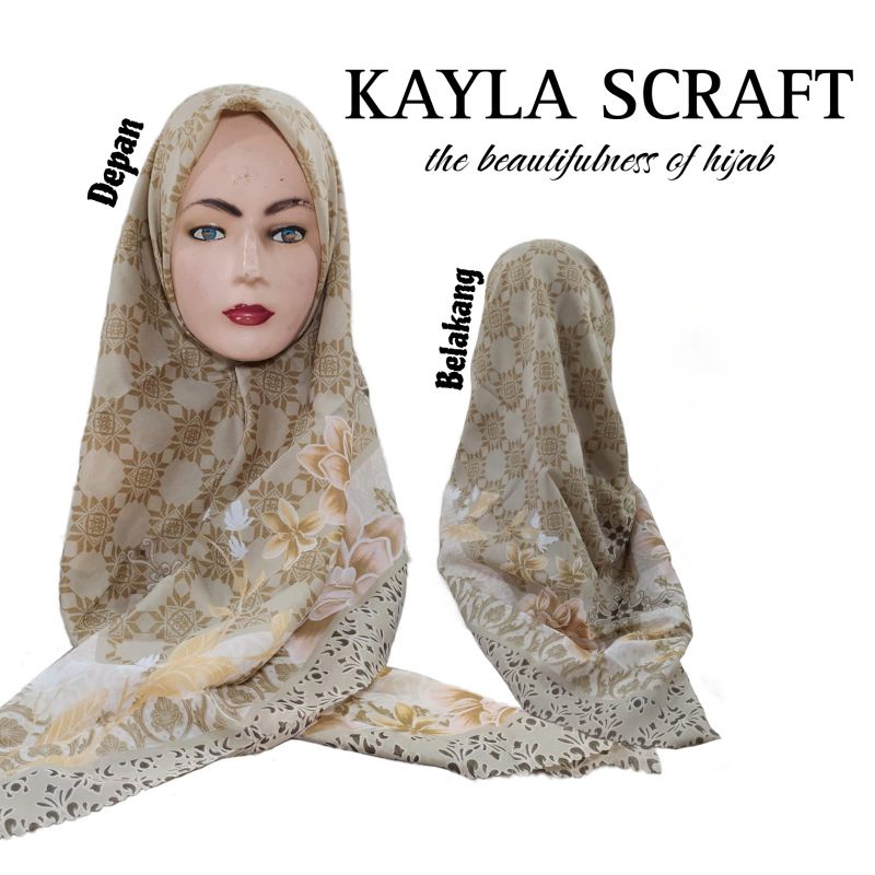 Hijab Segiempat Motif Kayla Scraf Termurah Terlaris SN
