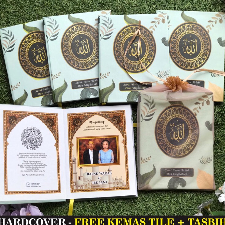 Belanja Nyaman Buku Yasin dan Tahlil Hardcover 128 FREE TILE +TASBIH