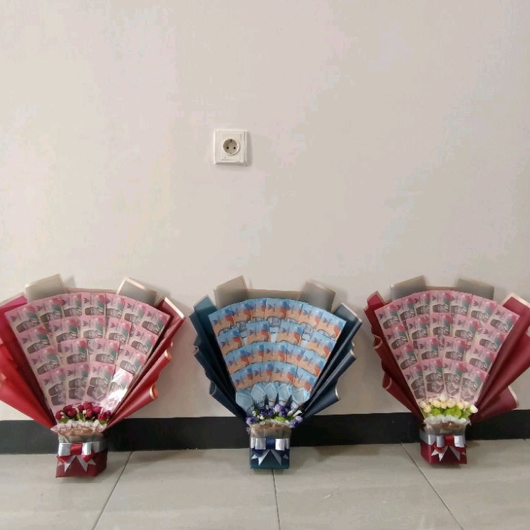 Promo Keren Buket Uang Asli Money Bouquet Uang Mahar 50rb dan 100rb