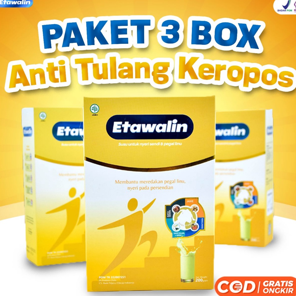 

TWHY1791 Promo 3 BOX Susu Etawalin Mengatasi MasalahTulang & Sendi @200gram