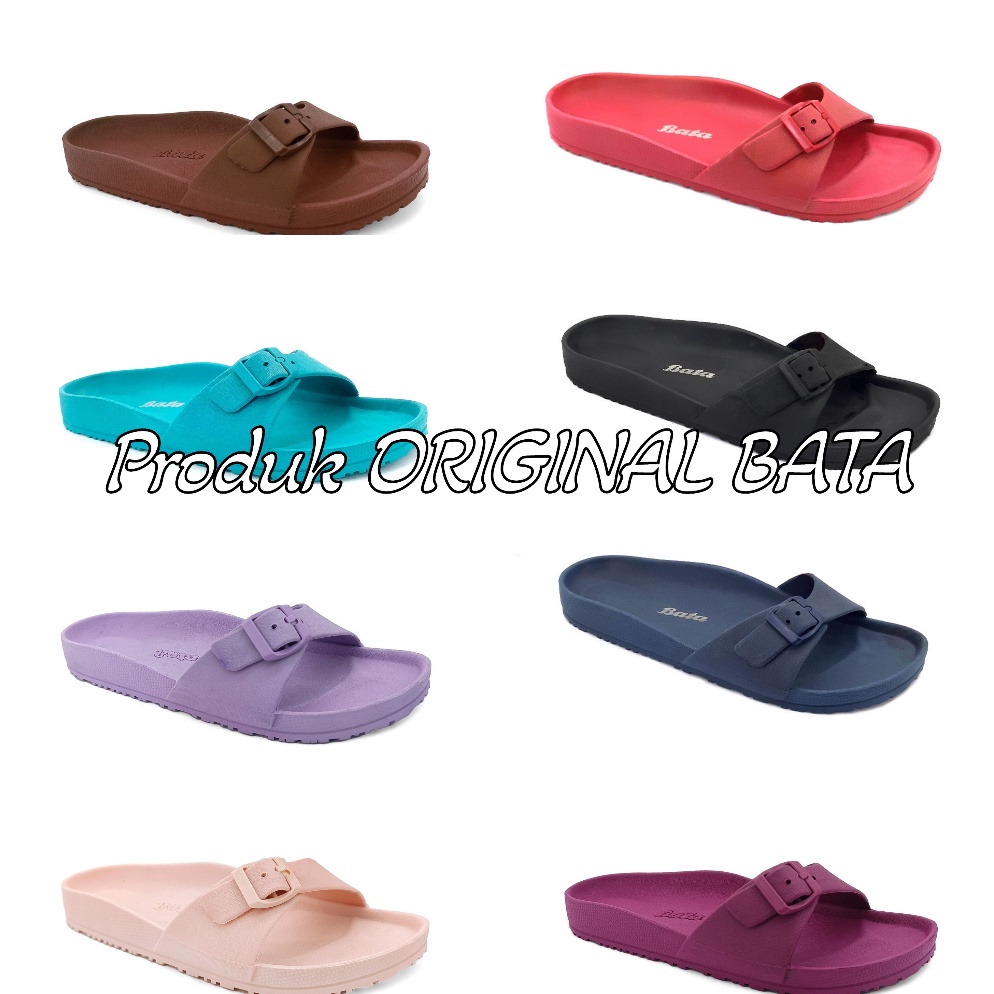 Terkni Bata sandal karet wanita produk asli original bata [272]