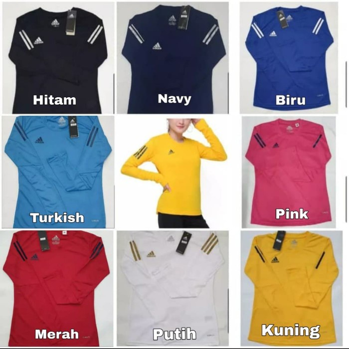 Baju Olahraga Lengan Panjang Wanita Lari Running Muslim Hijab Jilbab