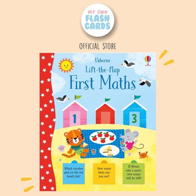 

NEW SALE !!! Usborne Lift The Flap First Maths - Imported Education Book Buku Impor TERLARIS