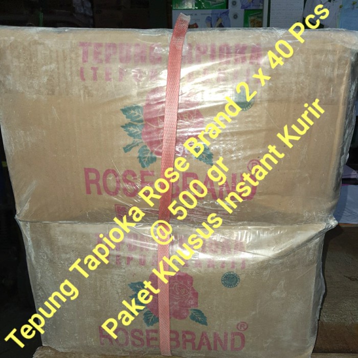 

Terlaris Tepung Tapioka Rose Brand Paket 2 Dus (40 Pcs X 500Gr)