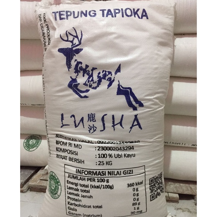 Terlaris Tepung Tapioka Lusha 25Kg