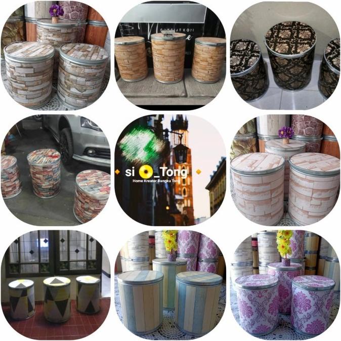 Paket 1 Set Kursi Teras Kursi Cafe Kursi Tong Stool Tong Bangku Cafe Marceldirgantara95