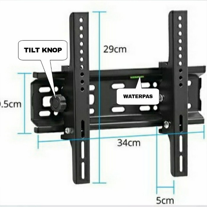 Bracket TV 55 inch flexible Braket Breket 50" 49" 43" Termurah