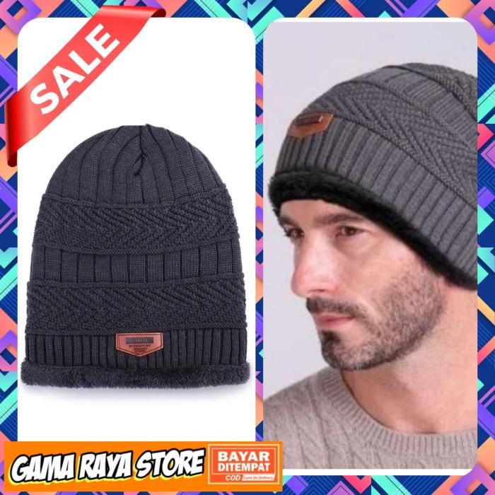 TOPI PENDAKI GUNUNG KUPLUK PRIA WANITA WINTERHAT WOL