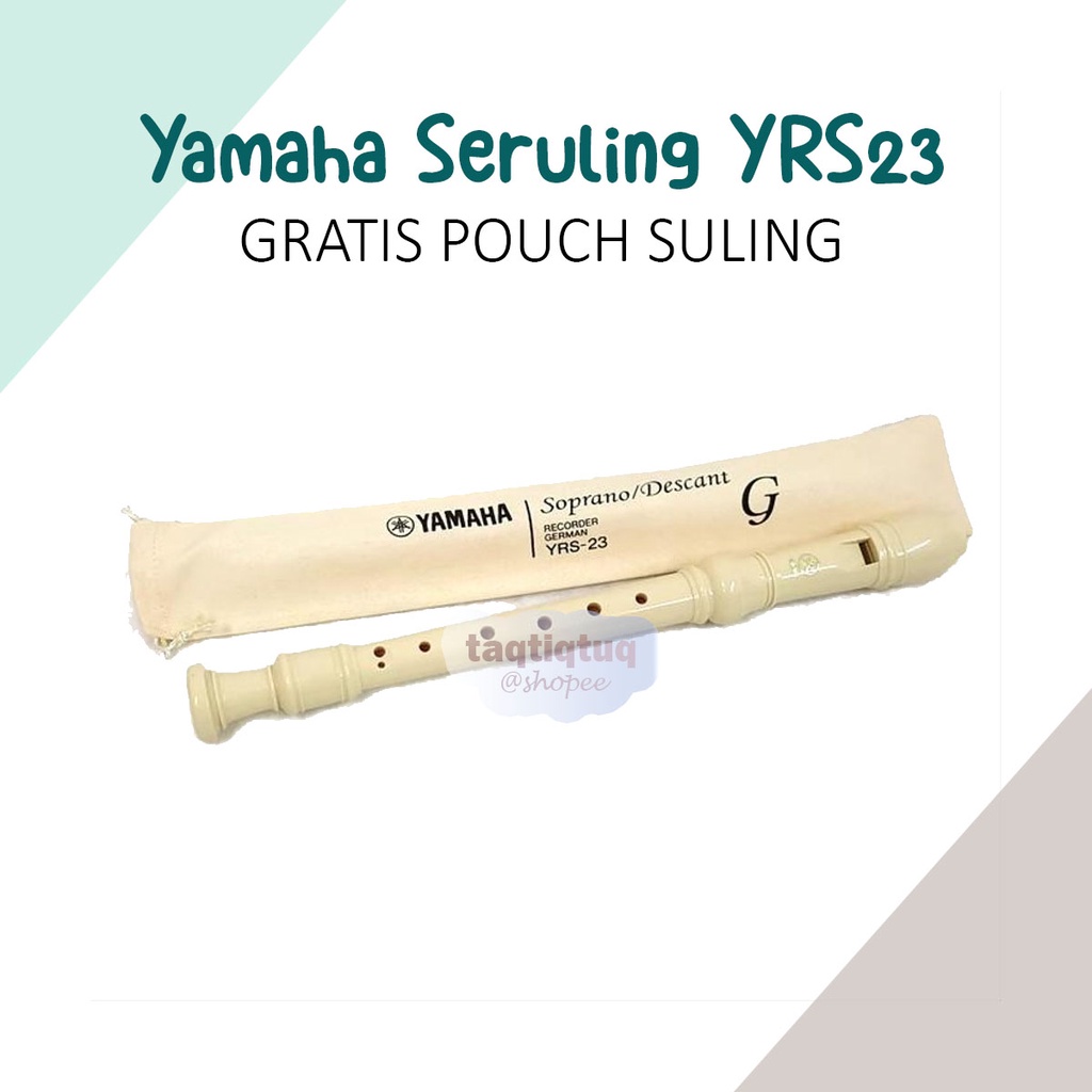 1 pC Suling Yamaha Seri YRS 23 + BONUS SARUNG Seruling Yamaha YRS - 23 Suling YRS23 Suling Yamaha Gr