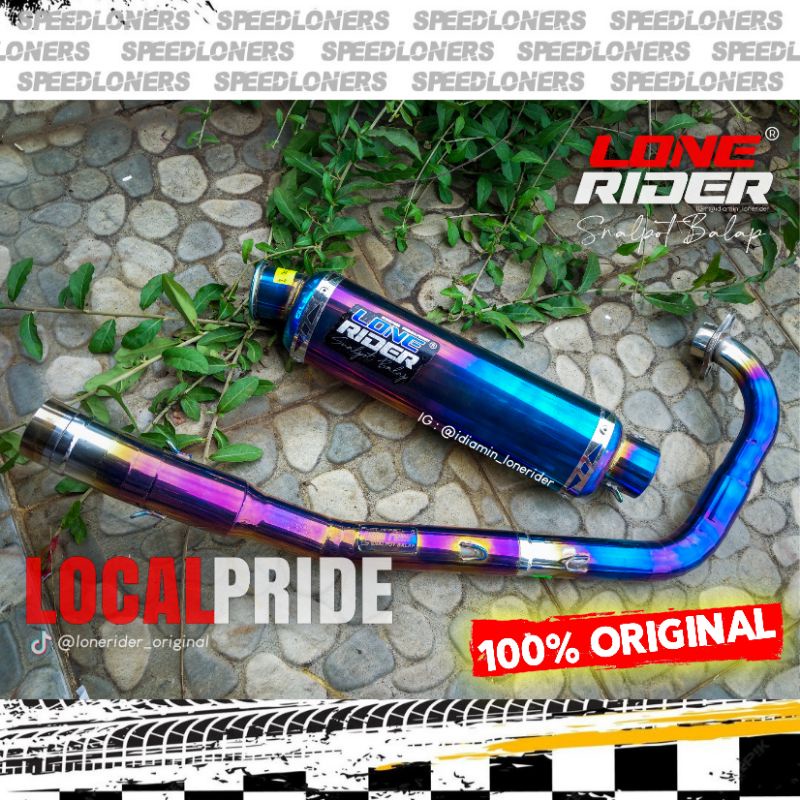 Knalpot Lone Rider SATRIA FU - LONE RIDER ORIGINAL - High End (HE) Bluemoon SATRIA FU 150