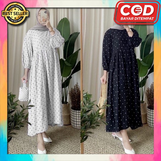 Midi Drees Wanita Putih Ghamis Gms Gemis Gamiss Midi Dress Wanita Mididress Mudi Fashion Muslim Rayo