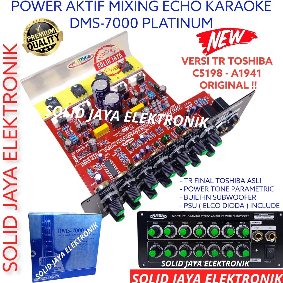 BEST SELLER KIT POWER SPEAKER AKTIF STEREO DMS 7000 PLS 2 TINGKAT MIXING DIGITAL ECHO MIC MIK SUBWOO
