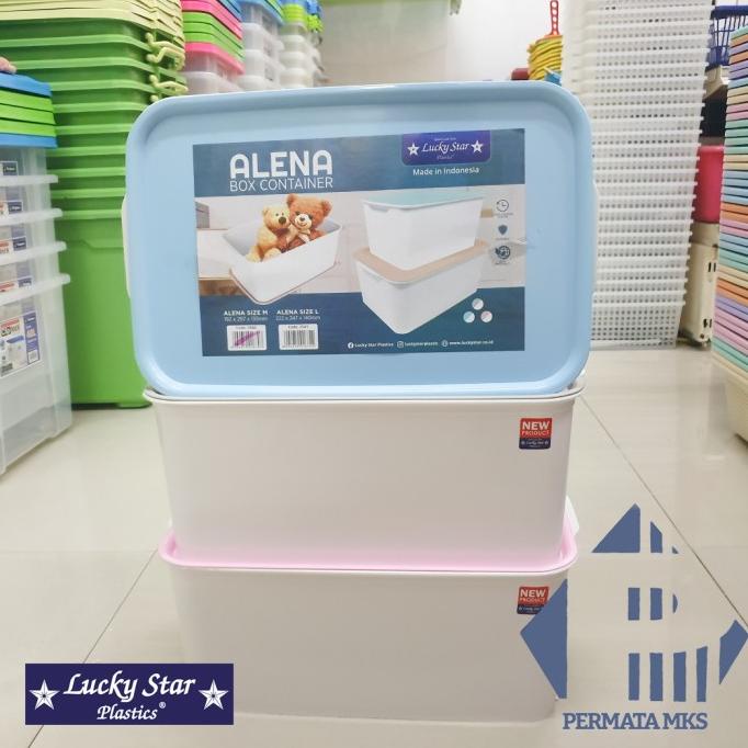 }}}}}}] Box Serbaguna Large Putih Polos Warna Container Alena Lucky Star 2541