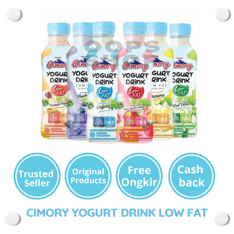 

Oopsshop Cimory Yogurt Drink, Low Fat X Rasa 240Ml 1 Karton / 24 Pcs (Gosend)