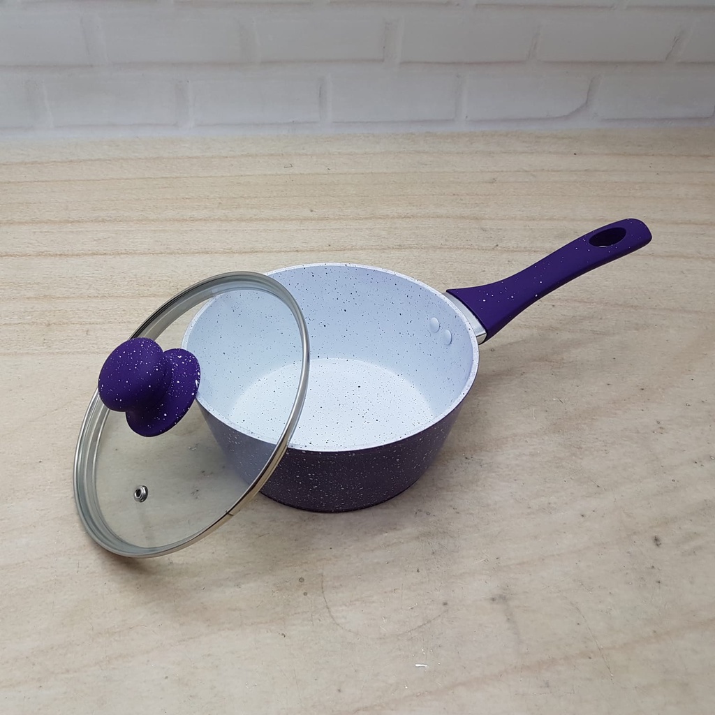 Teflon Serbaguna/ Teflon+Tutup/Teflon Aesthetic/SUPER PAN 5PCS PURPLE BOLDE