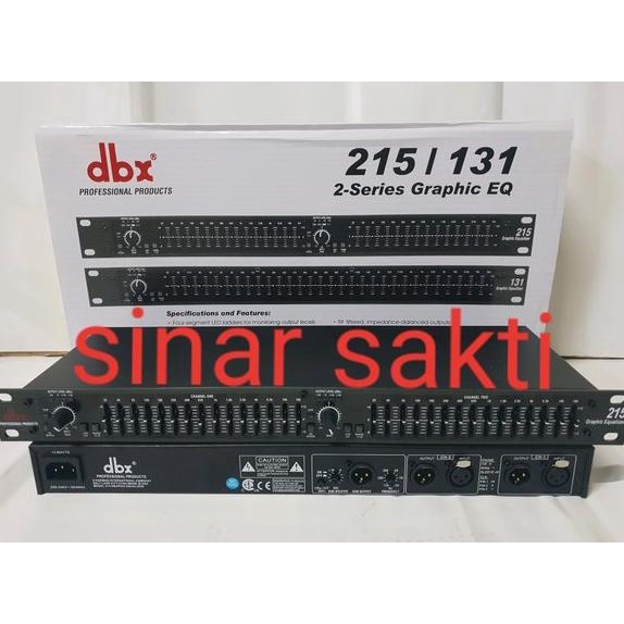 EQUALIZER DBX 215 PLUS SUBWOOFER DBX215 SUBWOOFER GRADE A