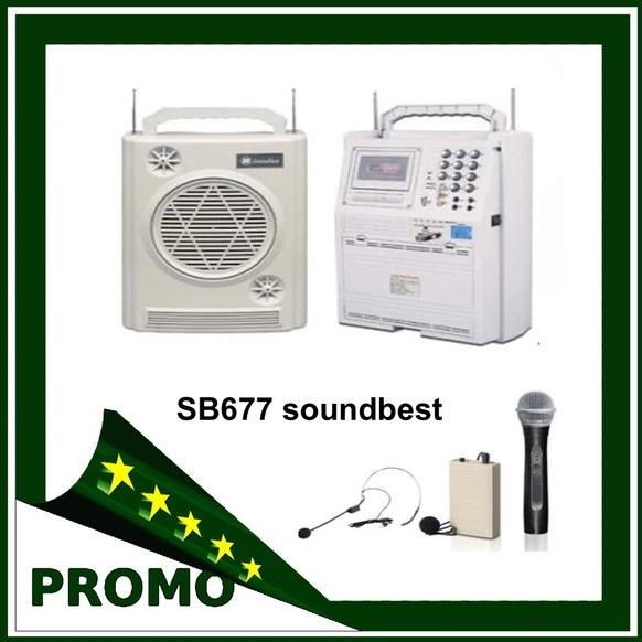 Murah  Portable Wireless PA amplifier Soundbest SB 677 UC Toa Meeting