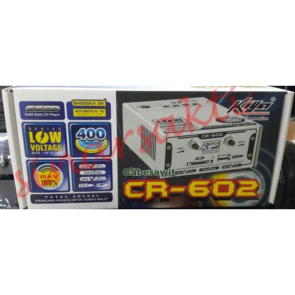 Ampli Walet Kiyo CR 602 ( Caberawit ) Bisa 400 tweeter