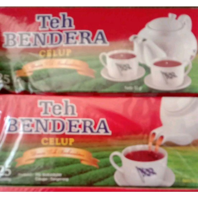 

TEH BENDERA CELUP SACHET 1KOTAK ISI 25 KANTONG.