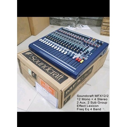 MIXER SOUNDCRAFT MFX12 12CH 12 CHANNEL  MFX 12 GRADE A