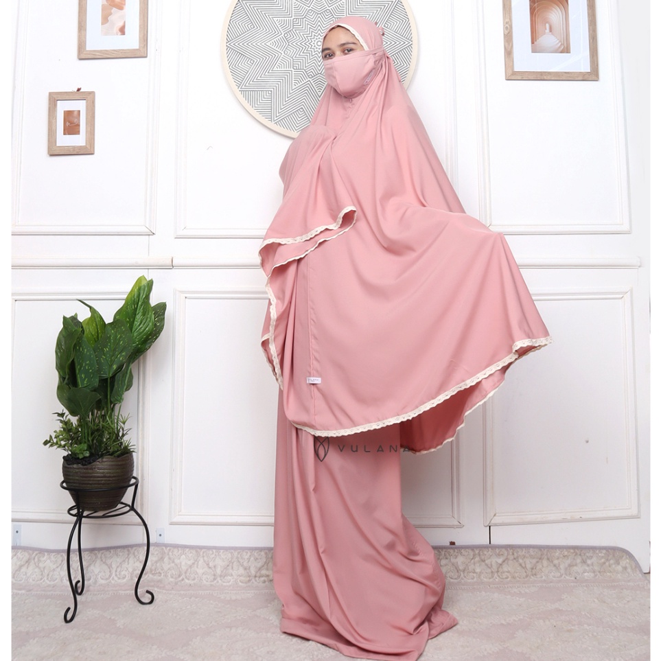 PALING LARIS VULANA - Mukena Vulana Traveling Silky 2in1 Barang Istimewa