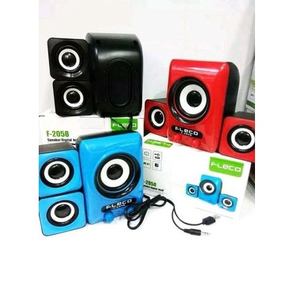 Speaker FLECO F-2058 Speaker Laptop Komputer Hp Mp3 Digital Audio