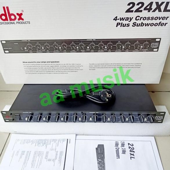CROSSOVER DBX 224XL OUTPUT SUBWOOFER 4 WAY
